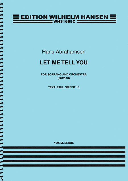 Let Me Tell You (Vocal Score)