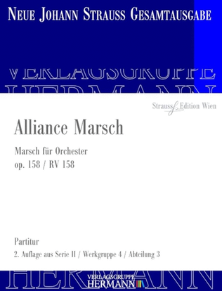 Book cover for Alliance Marsch Op. 158 RV 158