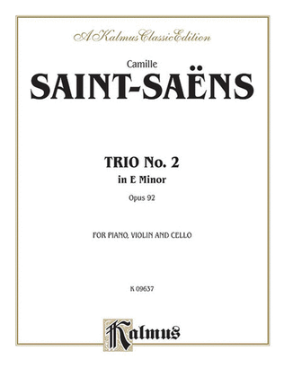 Book cover for Trio No. 2, Op. 92