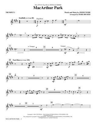 Book cover for MacArthur Park (arr. Mark Brymer) - Trumpet 1