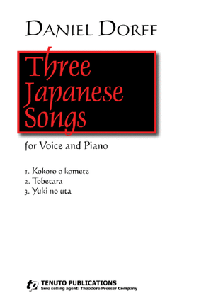 Book cover for Three Japanese Songs