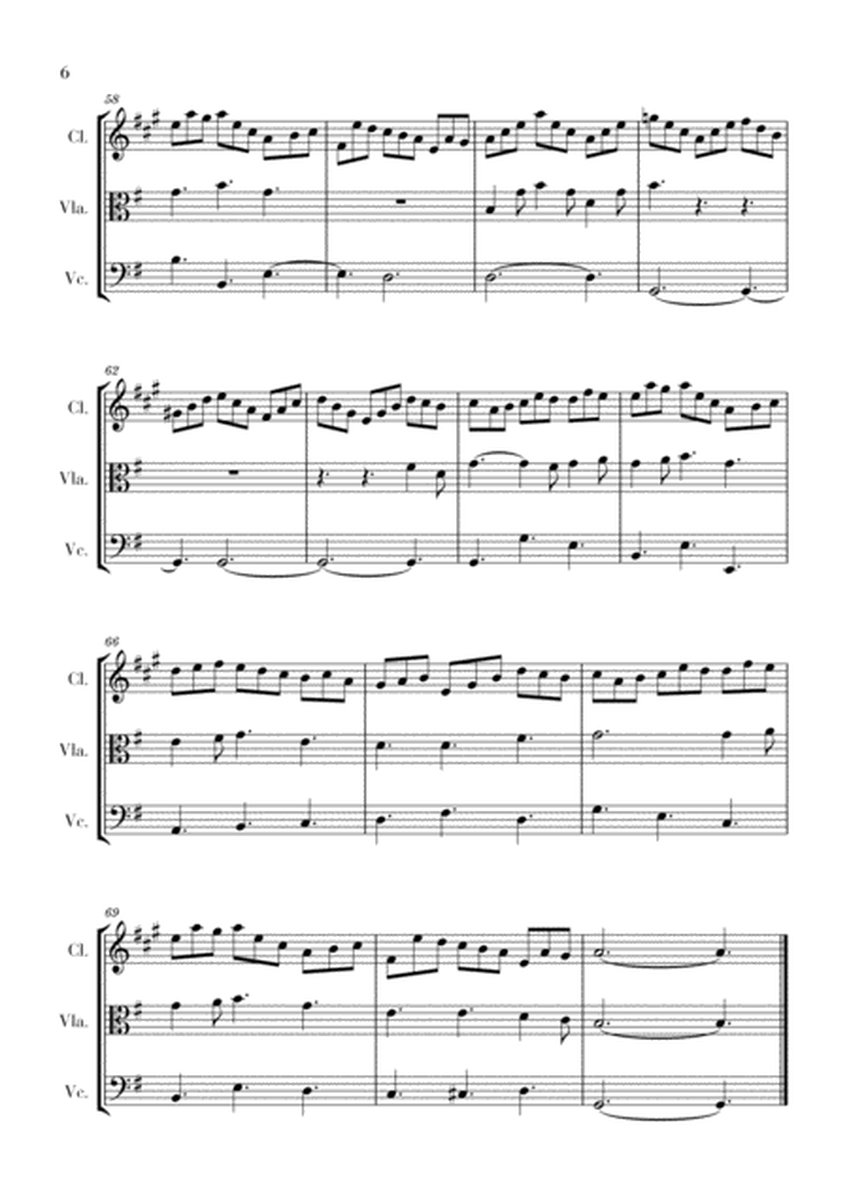 Bach - Jesus bleibet meine Freude for Clarinet, Viola and Cello image number null