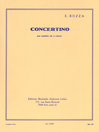 Book cover for Concertino