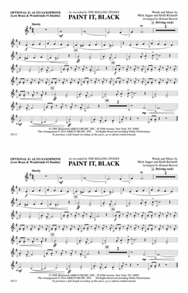 Book cover for Paint It, Black: Optional Alto Sax
