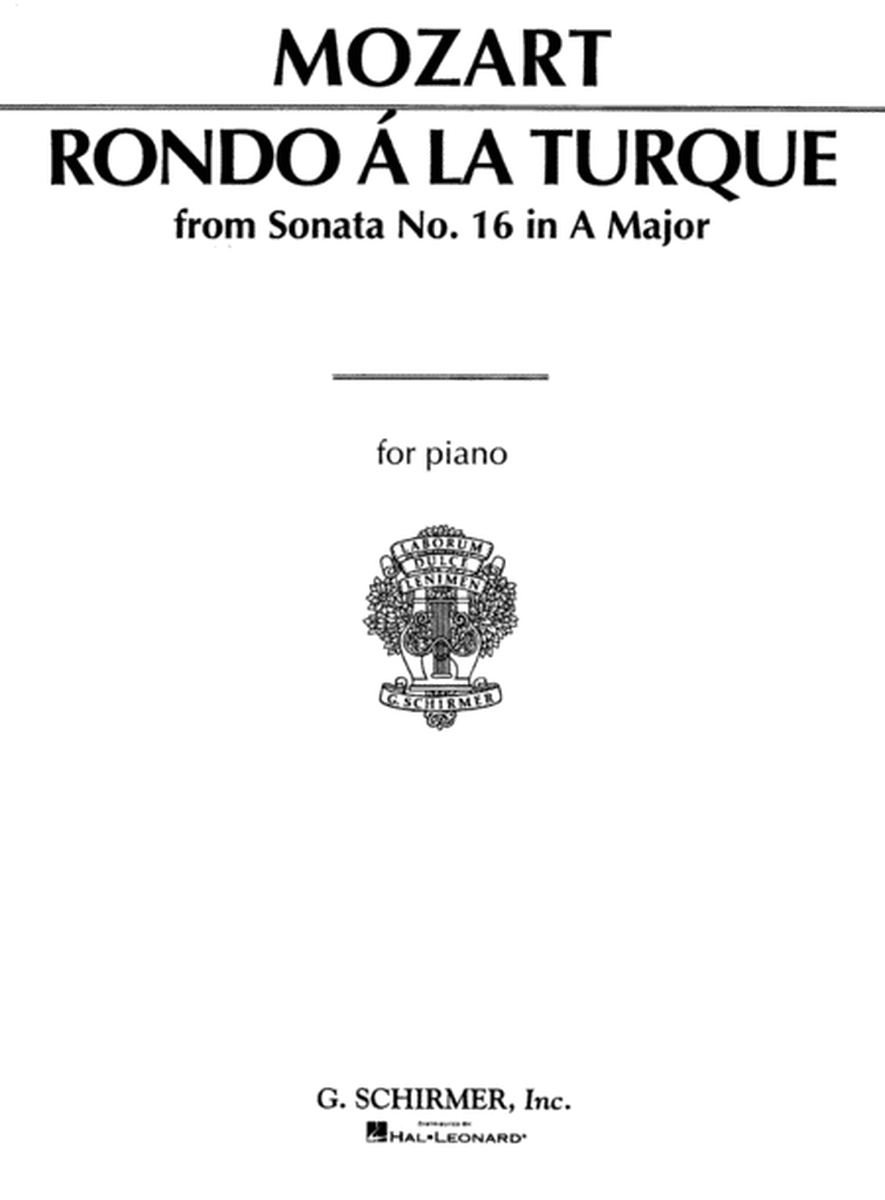 Rondo à la Turque (from Sonata in A Major K331)