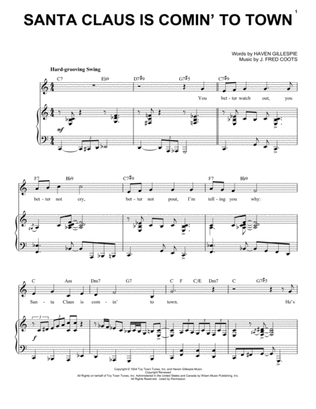 Book cover for Santa Claus Is Comin' To Town [Jazz Version] (arr. Brent Edstrom)