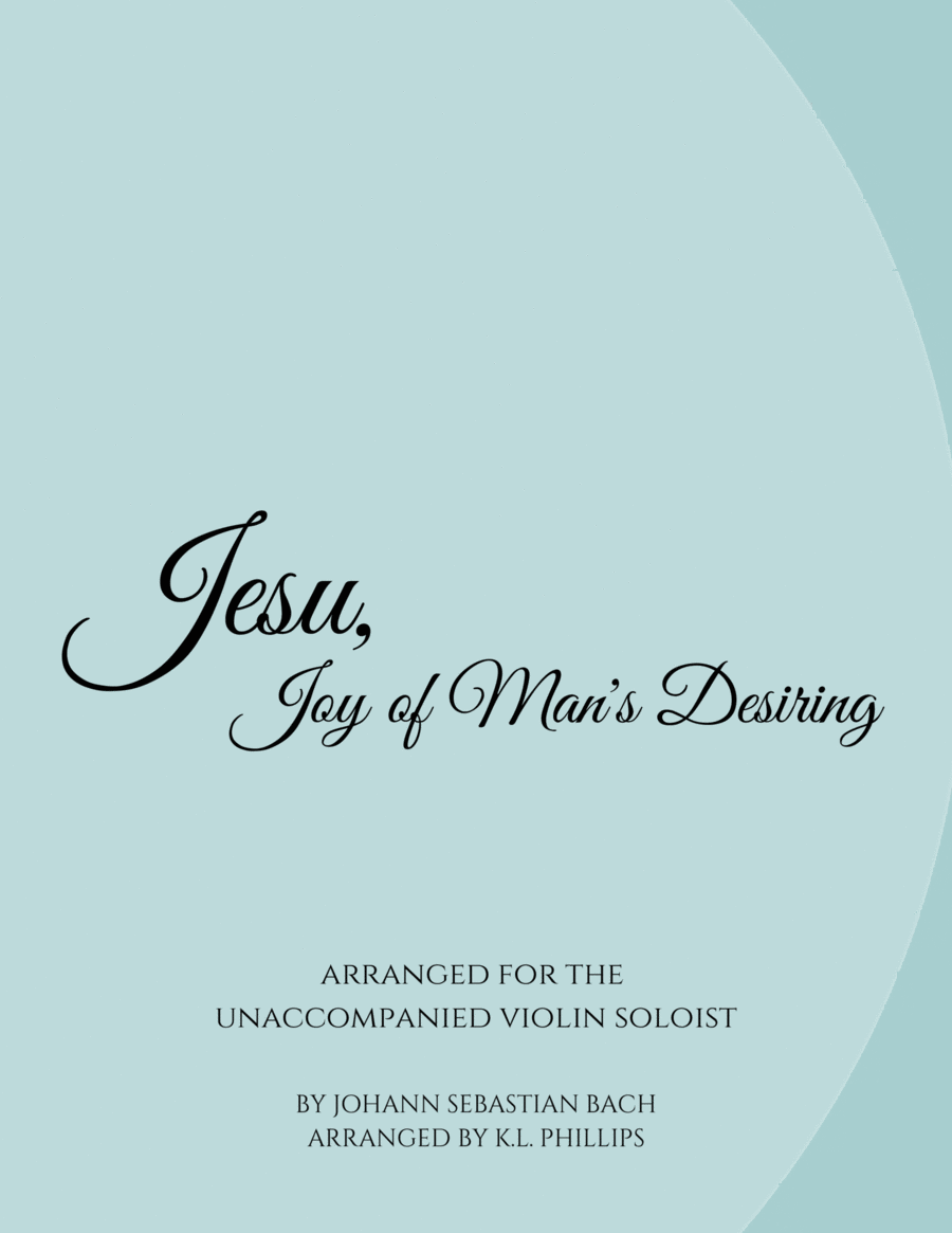 Jesu, Joy of Man's Desiring - Unaccompanied Violin Solo image number null