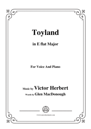 Book cover for Victor Herbert-Toyland,in E flat Major,for Voice and Piano