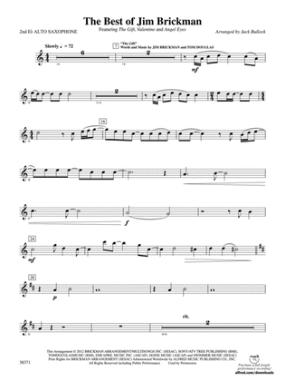 The Best of Jim Brickman: 2nd E-flat Alto Saxophone
