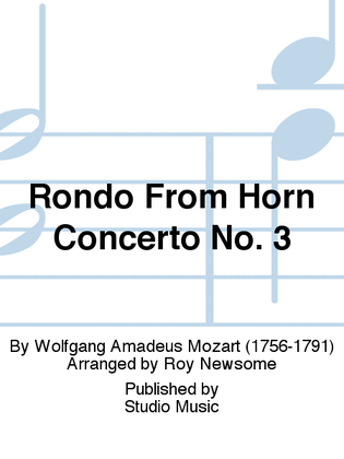 Book cover for Rondo From Horn Concerto No. 3