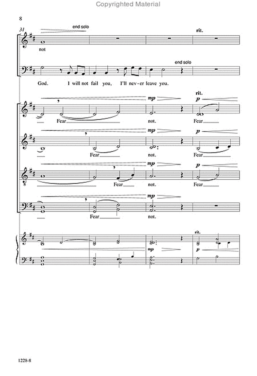 Fear Not - SATB divisi Octavo