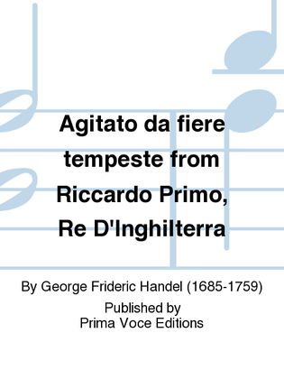 Book cover for Agitato da fiere tempeste from Riccardo Primo, Re D'Inghilterra