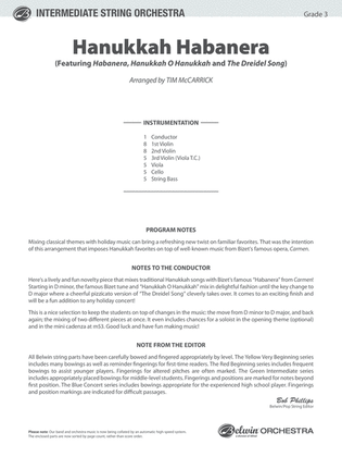 Hanukkah Habanera: Score