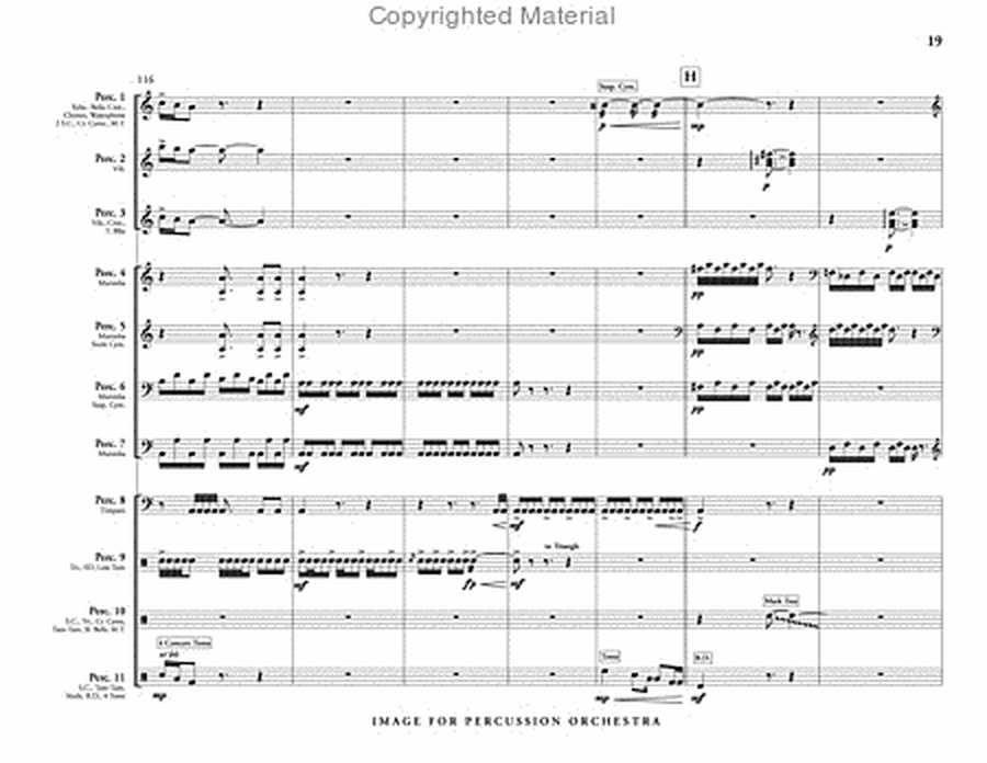 Image for Percussion Orchestra (score & parts) image number null