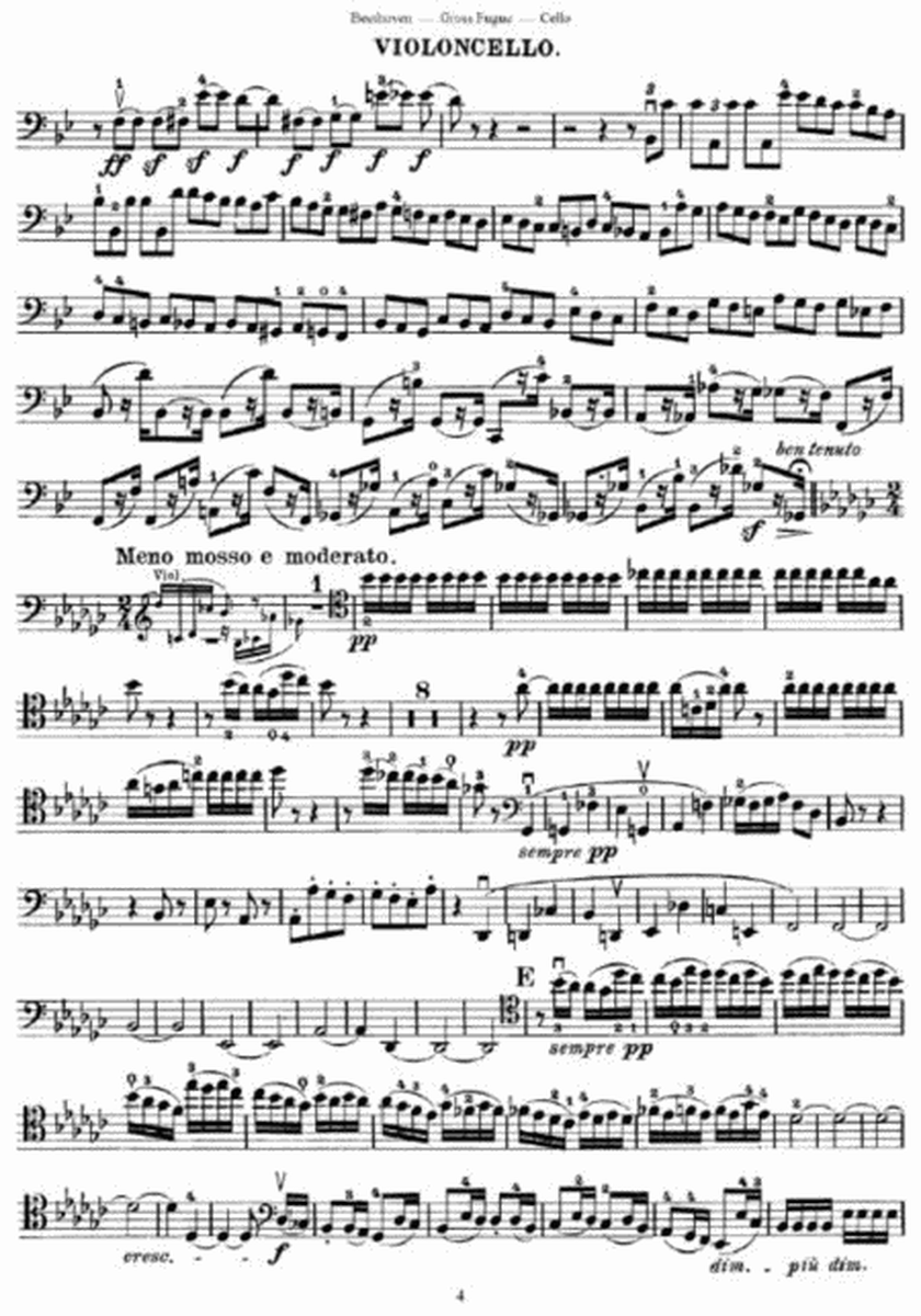 L. v. Beethoven - Gross Fugue in Bb Major Op. 133