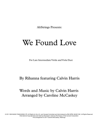 Book cover for We Found Love