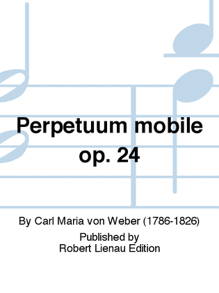 Book cover for Perpetuum mobile Op. 24