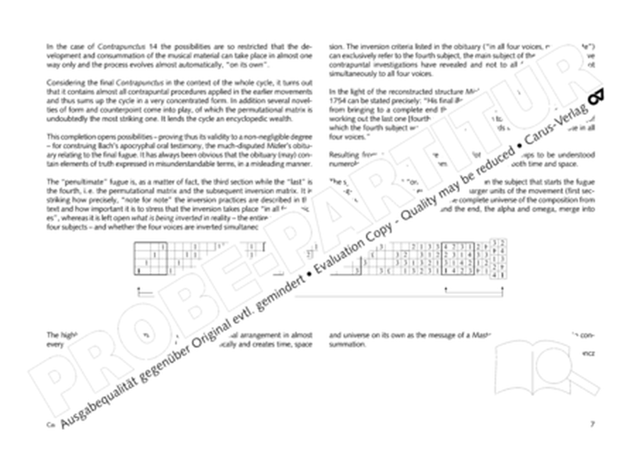 Contrapunctus 14 fur Orgel / Tasteninstrument