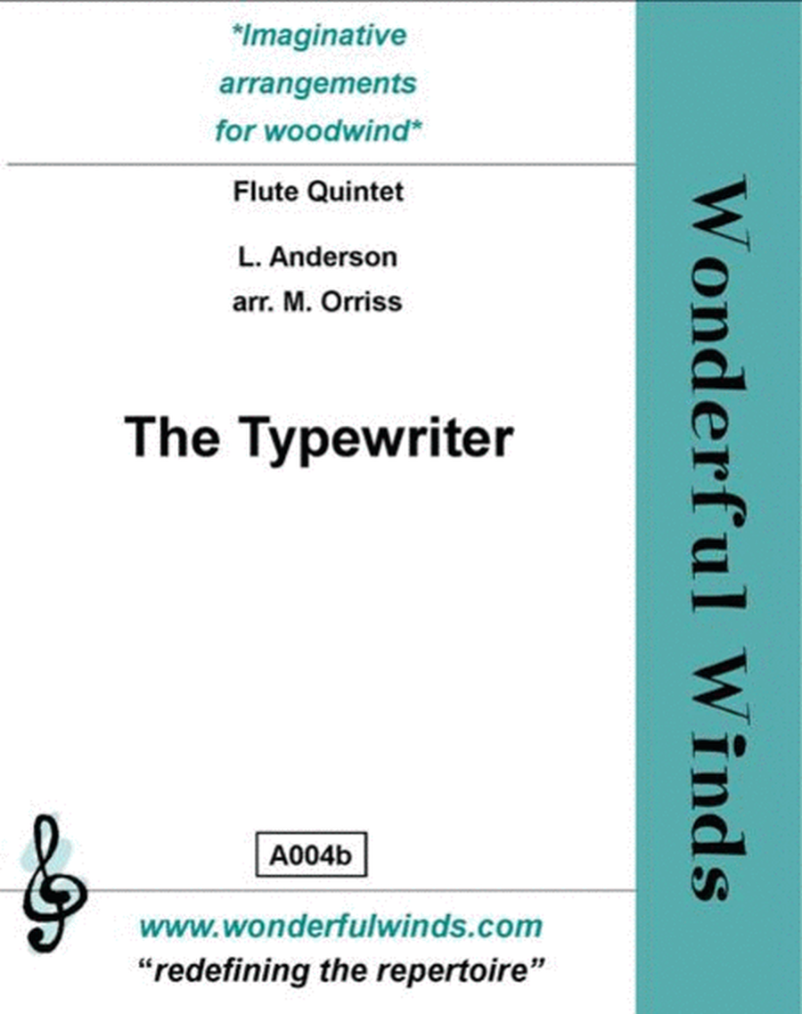 The Typewriter by Leroy Anderson Flute - Sheet Music