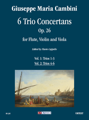 Book cover for 6 Trio Concertans Op. 26 for Flute, Violin and Viola - Vol. 2: Trios 4-6