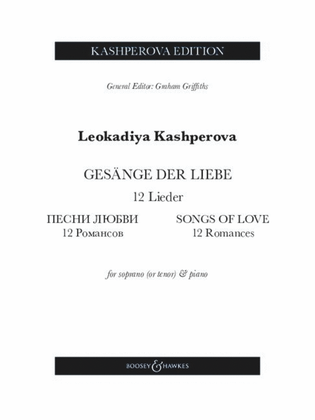 Book cover for Gesänge Der Liebe (Songs of Love) – 12 Romances