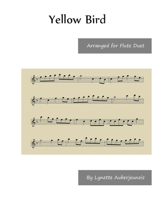 Book cover for Yellow Bird - Flute Duet