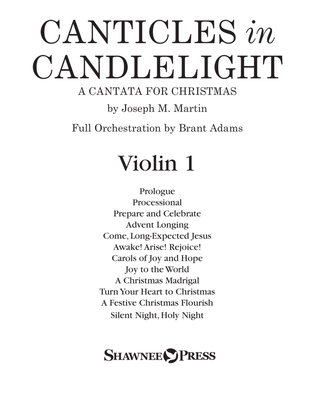 Book cover for Canticles in Candlelight - Violin 1