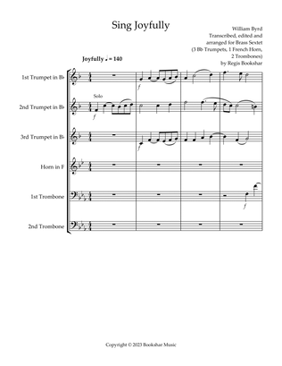 Sing Joyfully (Eb) (Brass Sextet) (3 Trp, 1 Hrn, 2 Trb)