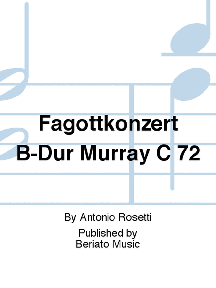 Fagottkonzert B-Dur Murray C 72