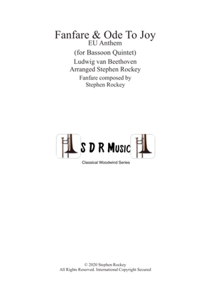 Book cover for Fanfare and Ode To Joy for Bassoon Quintet