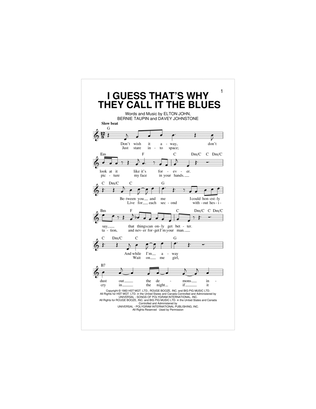 Book cover for I Guess That's Why They Call It The Blues