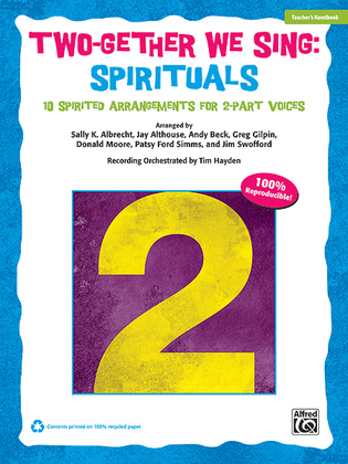 Book cover for Two-Gether We Sing Spirituals