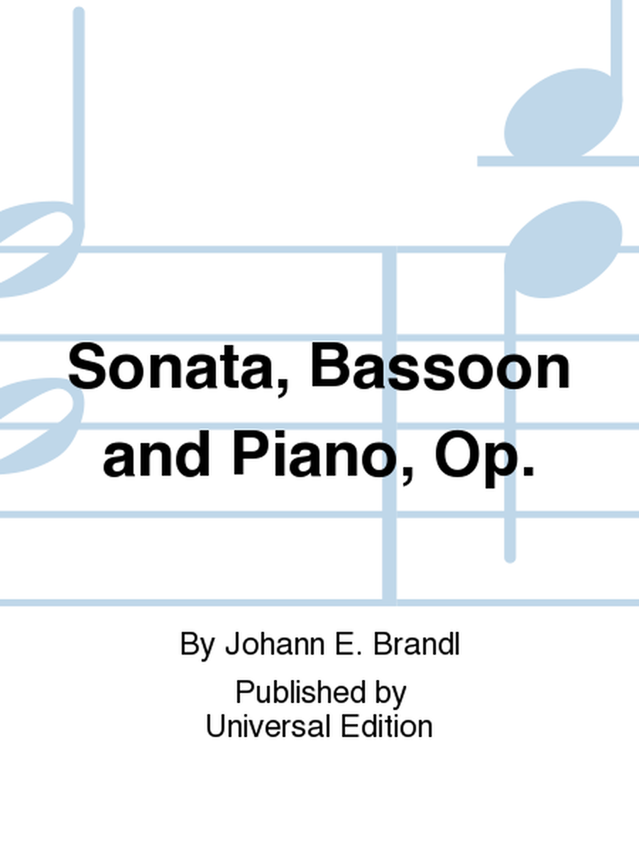 Sonata, Bassoon and Piano, Op.