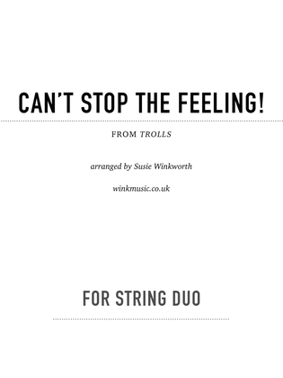 Book cover for Can't Stop The Feeling!
