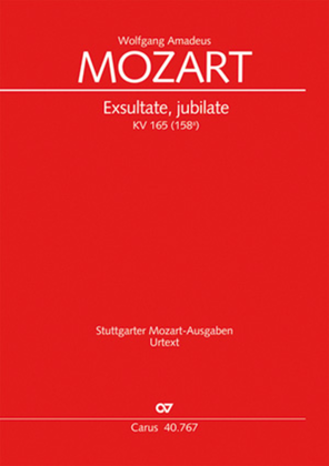 Book cover for Exsultate, jubilate