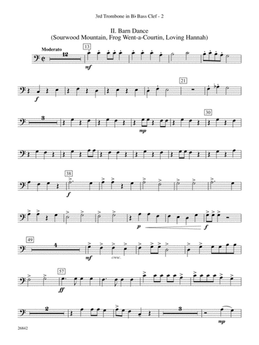 Songs of Old Kentucky: (wp) 3rd B-flat Trombone B.C.