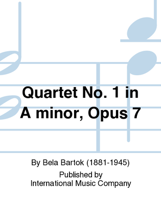 Book cover for Quartet No. 1 In A Minor, Opus 7