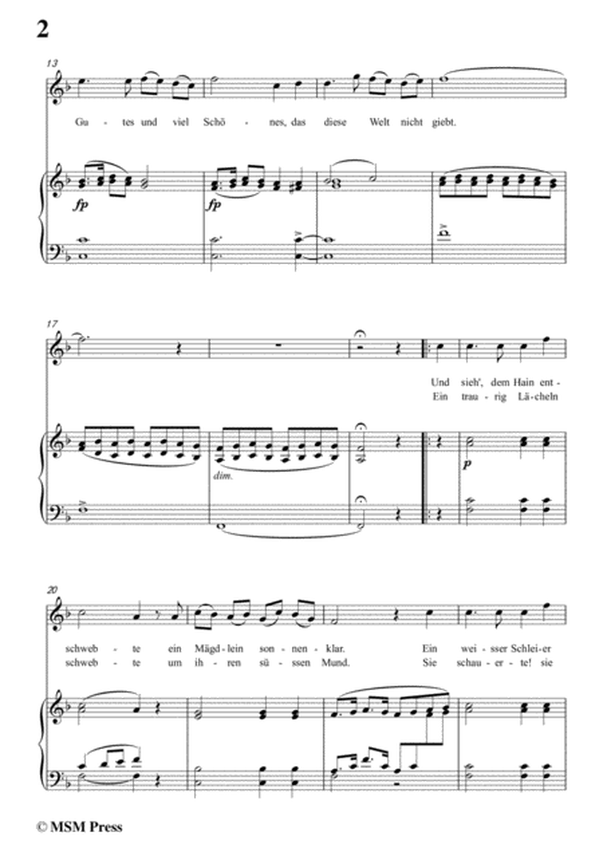 Schubert-Die Erscheinung,Op.108 No.3,in F Major,for Voice&Piano image number null