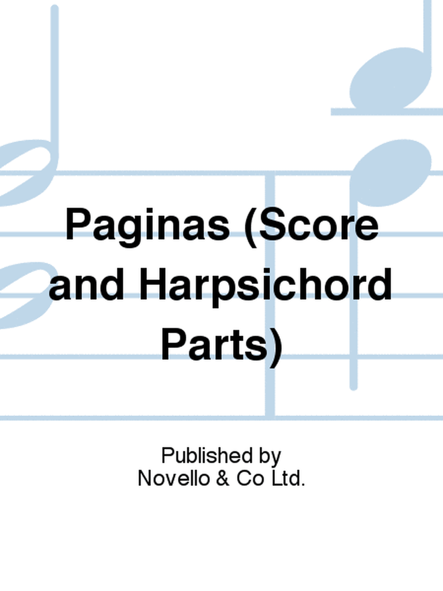 Paginas (Score and Harpsichord Parts)