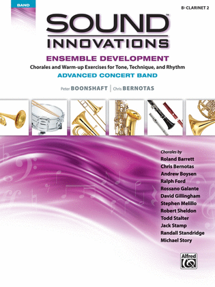 Book cover for Sound Innovations for Concert Band -- Ensemble Development for Advanced Concert Band