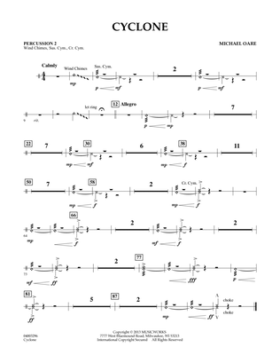 Book cover for Cyclone - Percussion 2