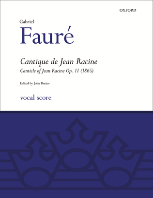 Book cover for Cantique de Jean Racine