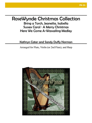 Book cover for RoseWynde Christmas Collection for Flute and Harp