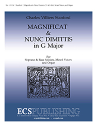 Book cover for Magnificat & Nunc Dimittis in G (Choral Score)
