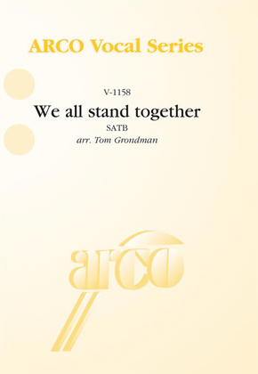 Book cover for We all stand together