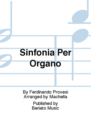 Book cover for Sinfonia Per Organo