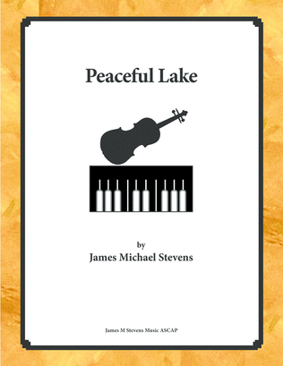 Book cover for Peaceful Lake - Violin & Piano