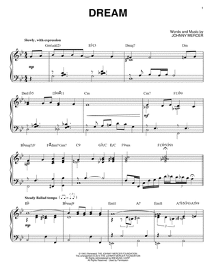 Book cover for Dream [Jazz version] (arr. Brent Edstrom)