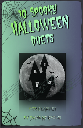 Book cover for 10 Spooky Halloween Duets for Clarinet