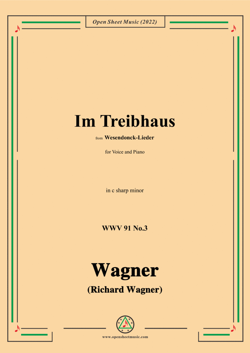 R. Wagner-Im Treibhaus,in c sharp minor,WWV 91 No.3,from Wesendonck-Lieder image number null